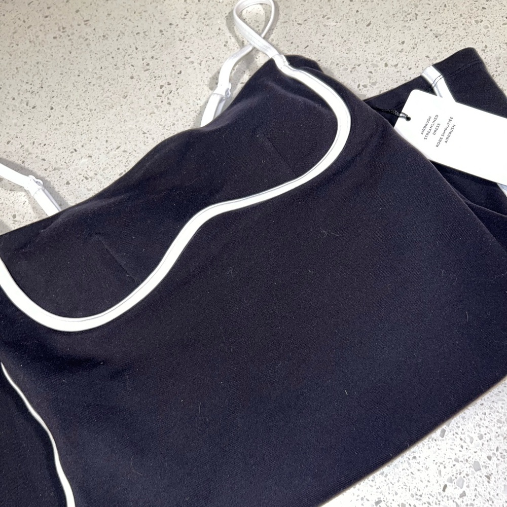ALO Yoga Black Dress with White Accents